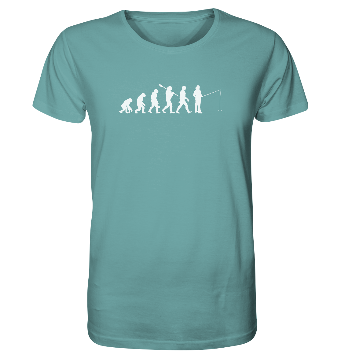 Angler Evolution - Männer Bio T-Shirt