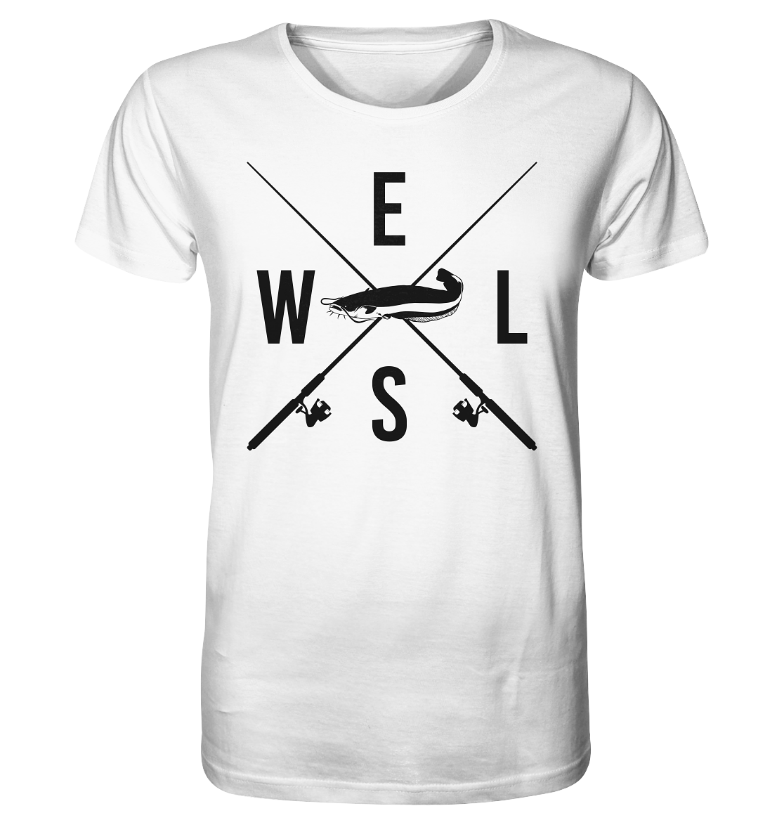 Wels gekreuzte Ruten - Männer Bio T-Shirt