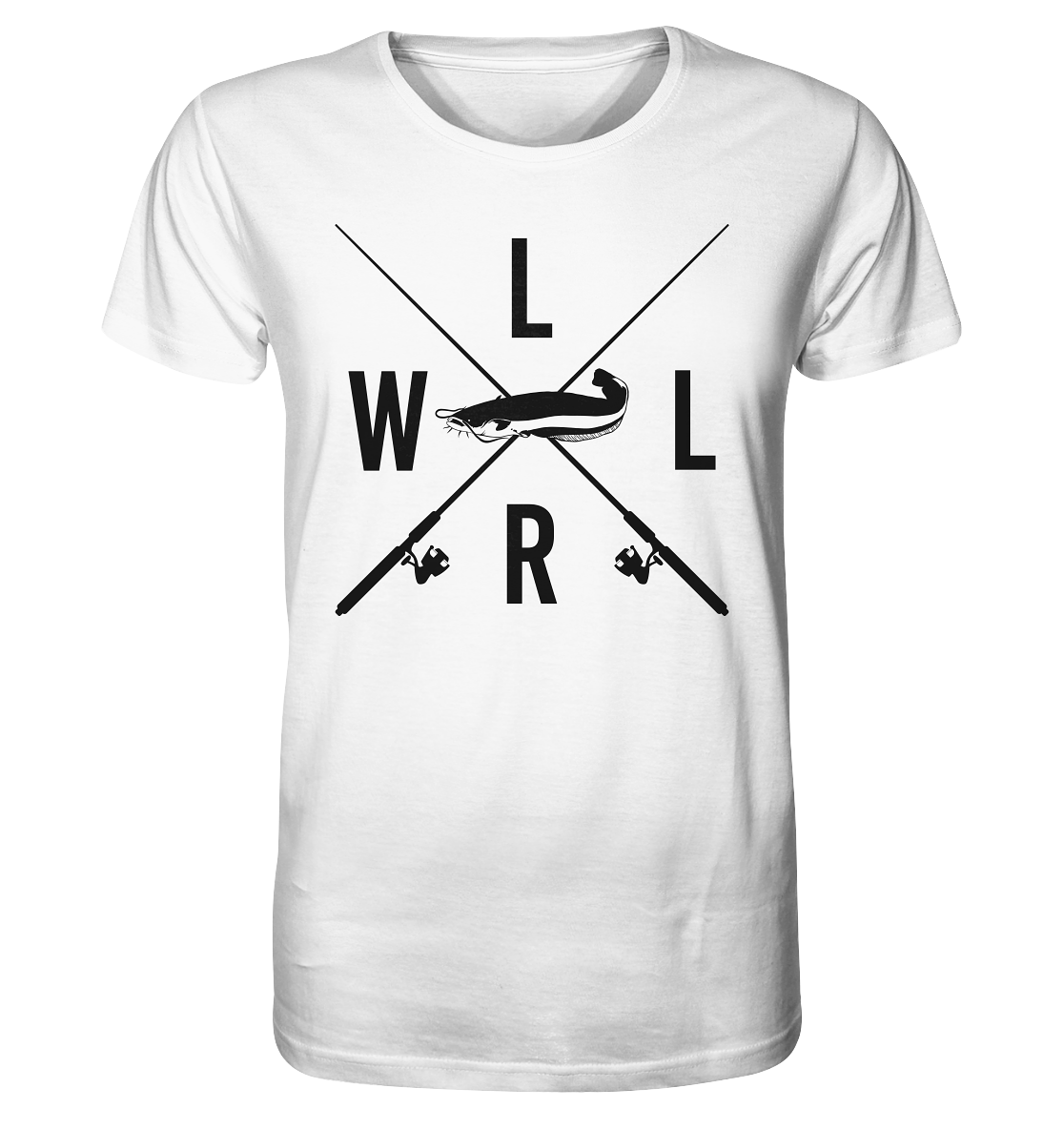 Waller gekreuzte Ruten - Männer Bio T-Shirt