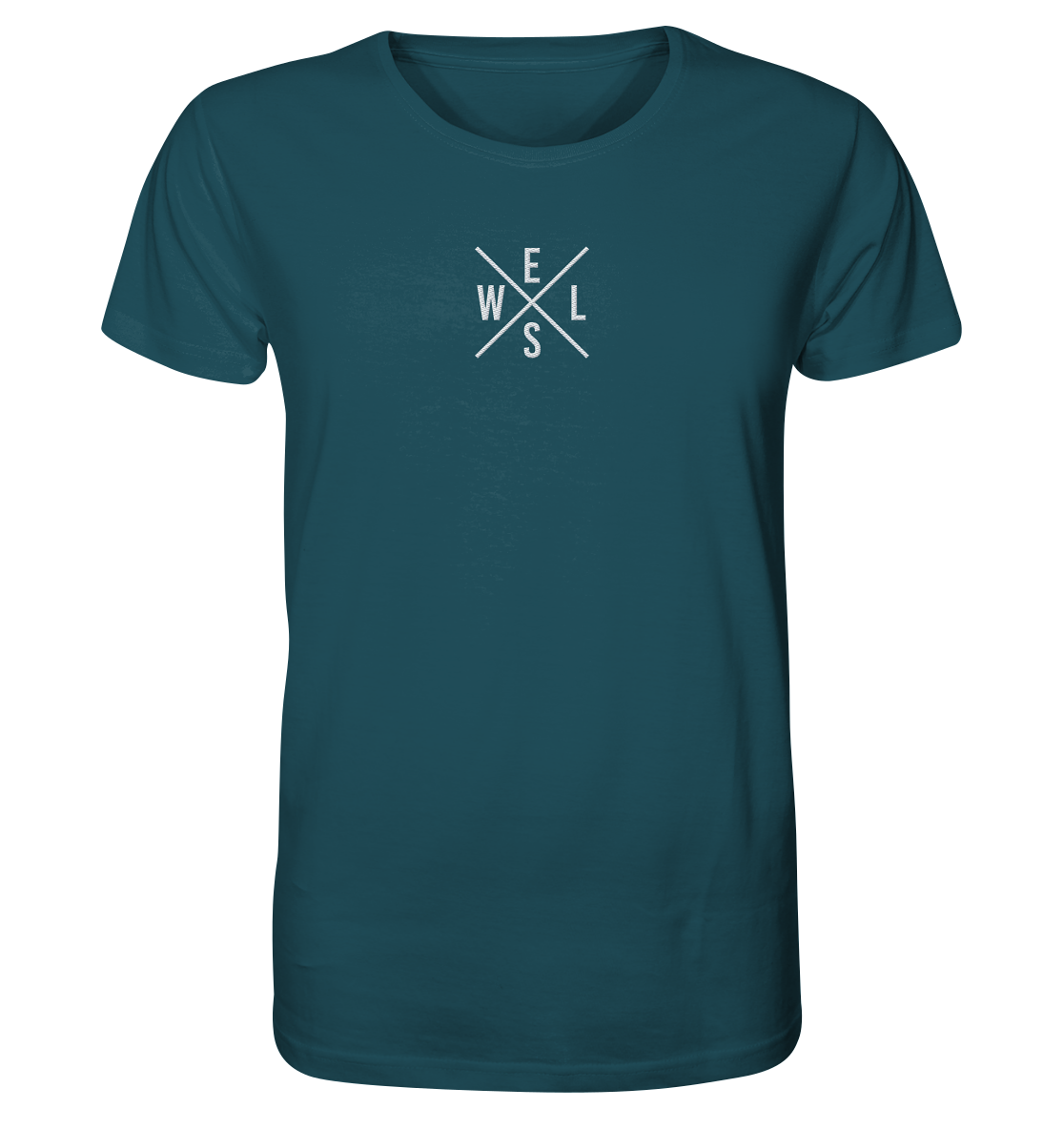 Wels gekreuzt WELS - Männer Bio T-Shirt (Stick)