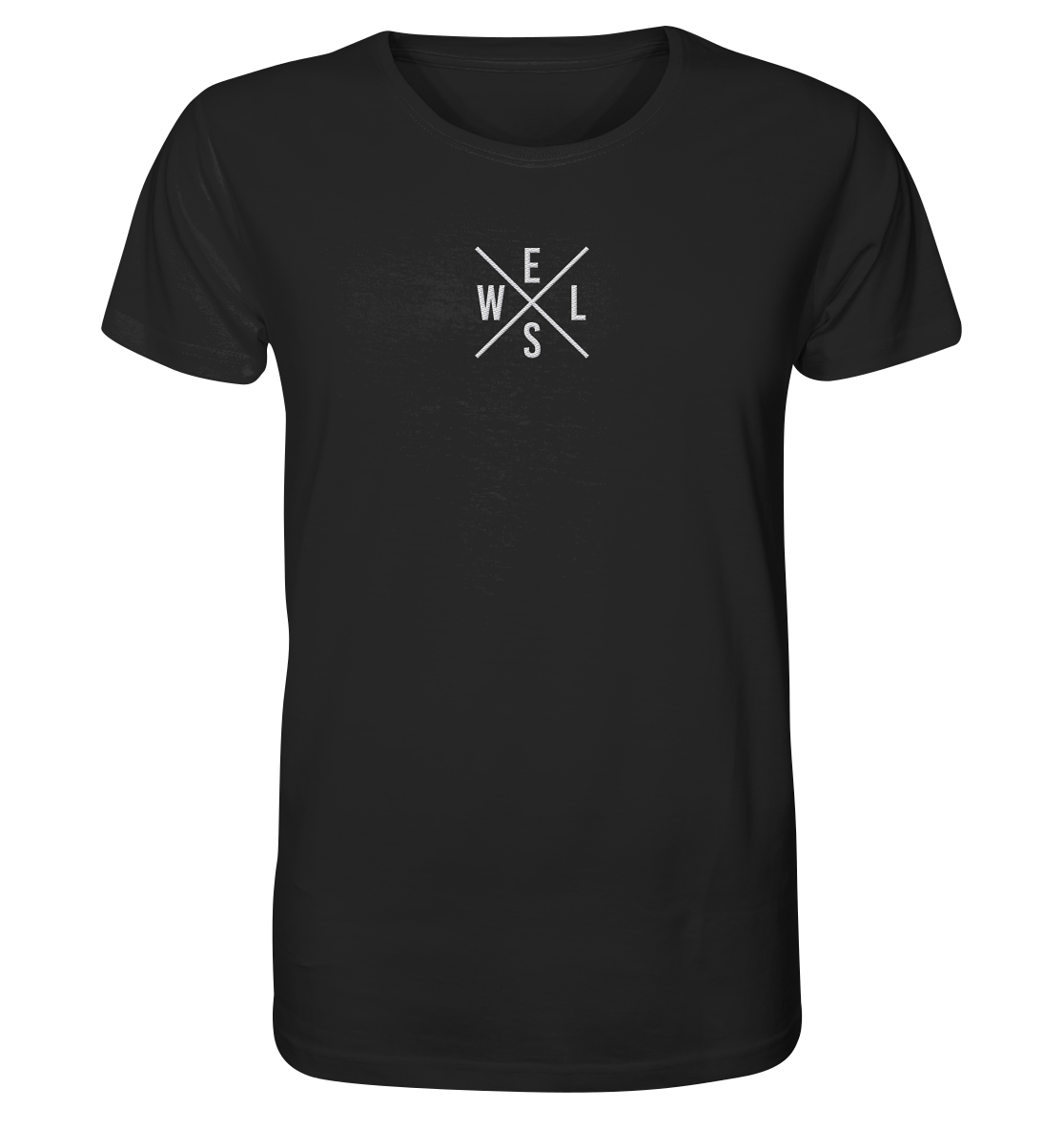 Wels gekreuzt WELS - Männer Bio T-Shirt (Stick)