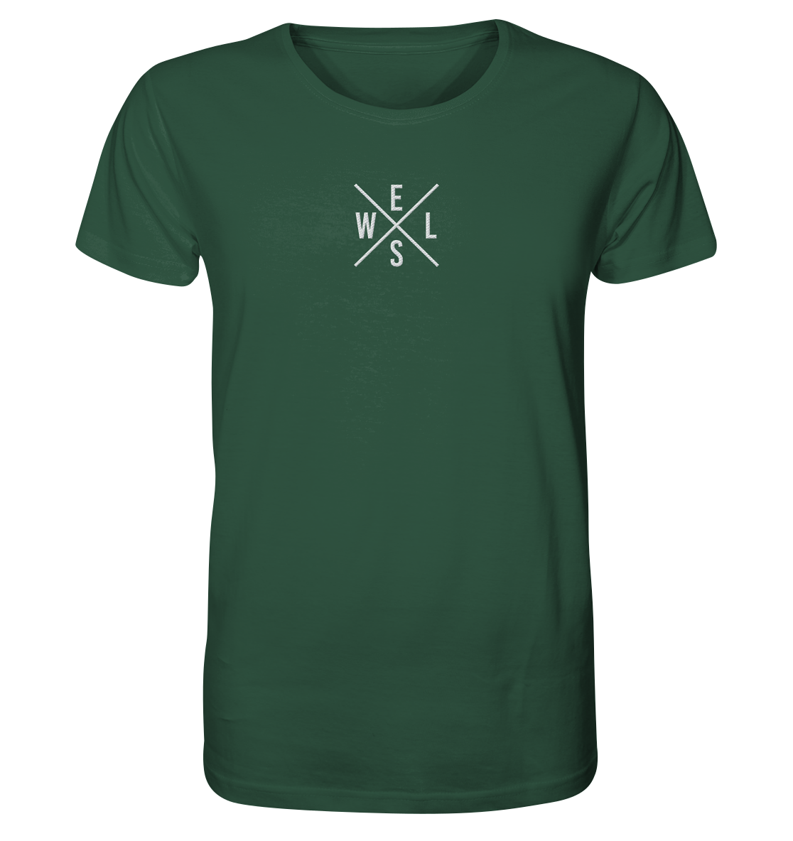 Wels gekreuzt WELS - Männer Bio T-Shirt (Stick)