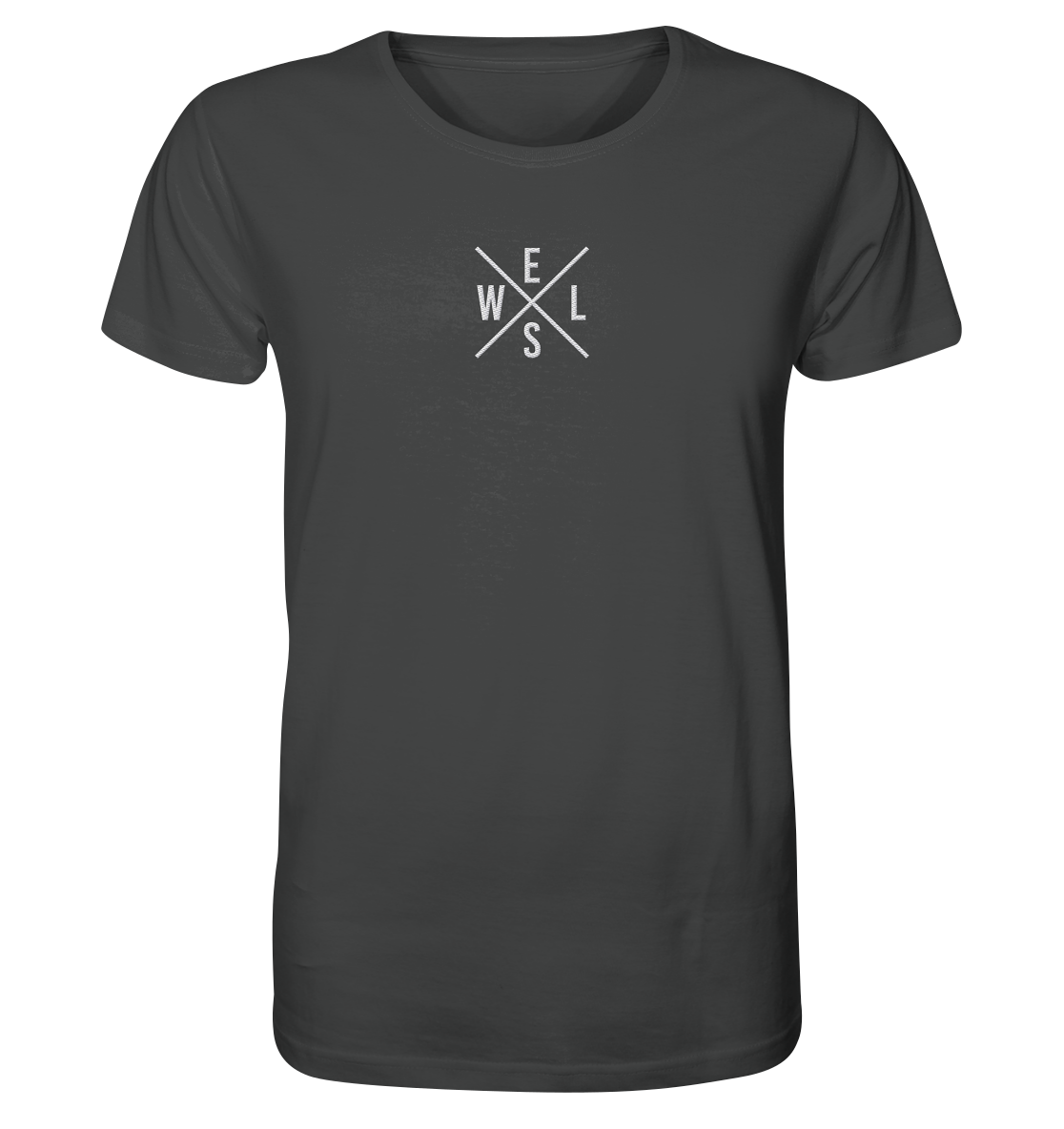 Wels gekreuzt WELS - Männer Bio T-Shirt (Stick)