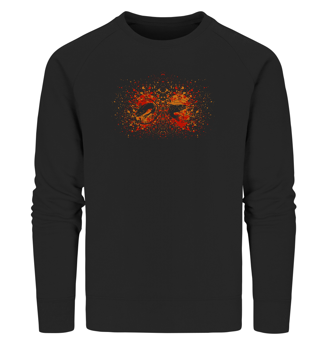 Fischexplosion - Männer Bio Sweatshirt