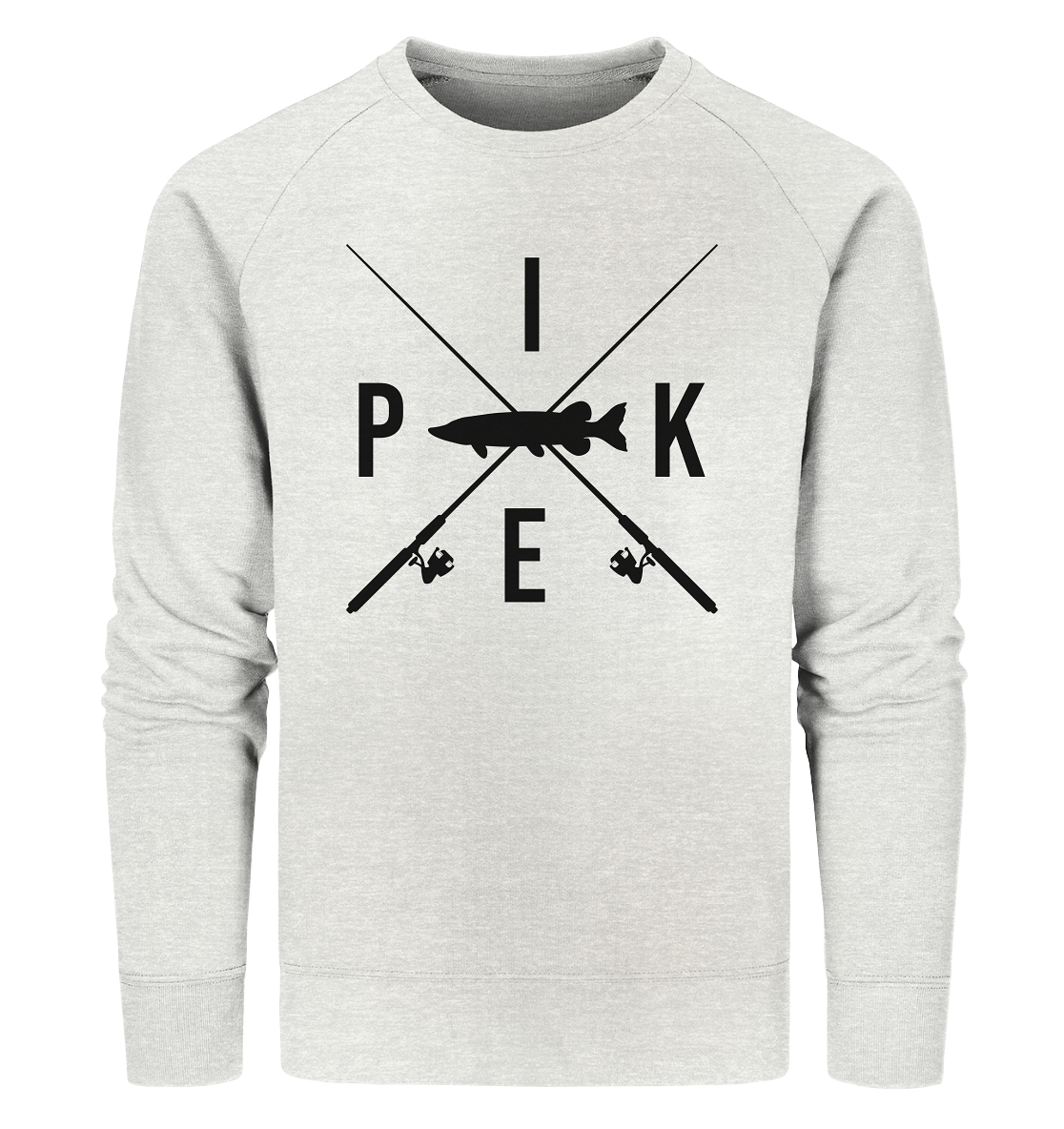 Pike gekreuzte Ruten - Männer Bio Sweatshirt