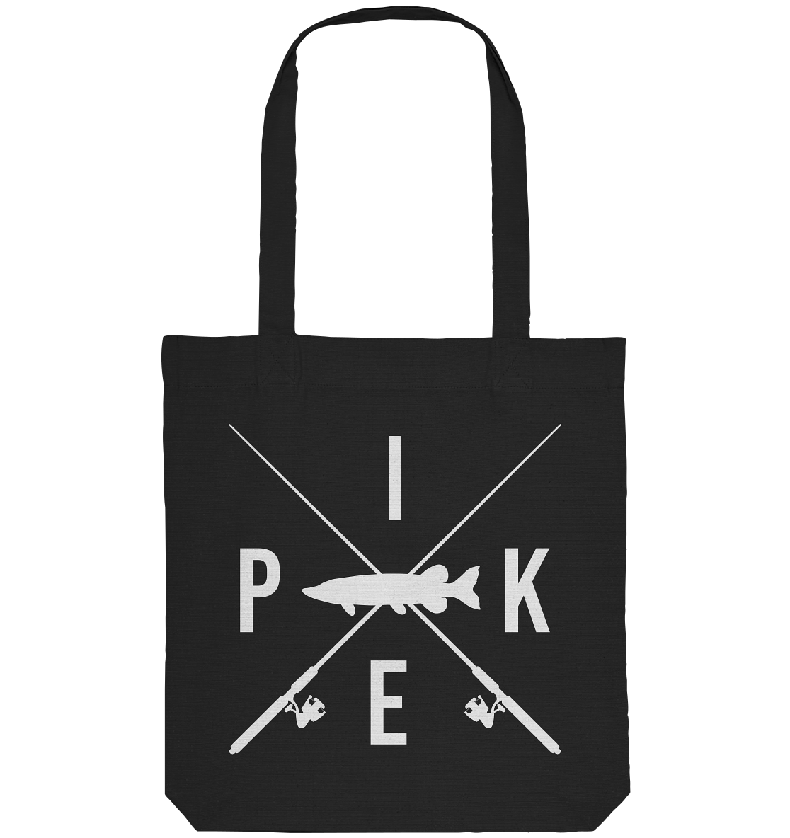 Pike gekreuzte Ruten - Organic Tote-Bag