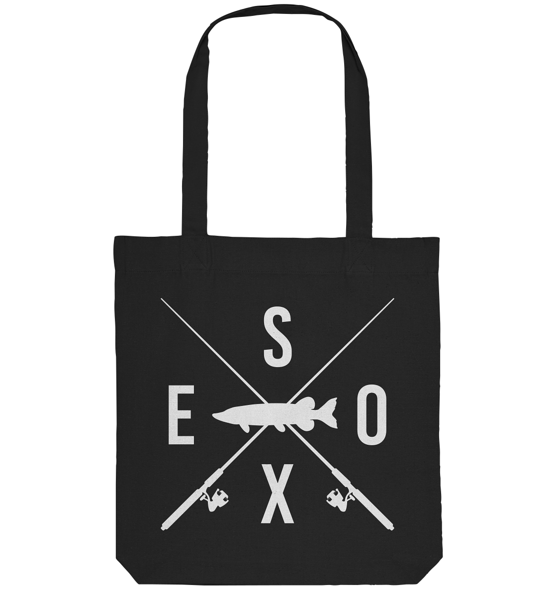 Esox gekreuzte Ruten - Organic Tote-Bag