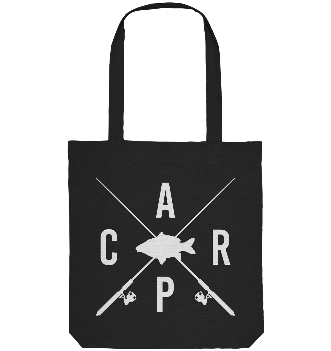 Carp gekreuzte Ruten - Organic Tote-Bag