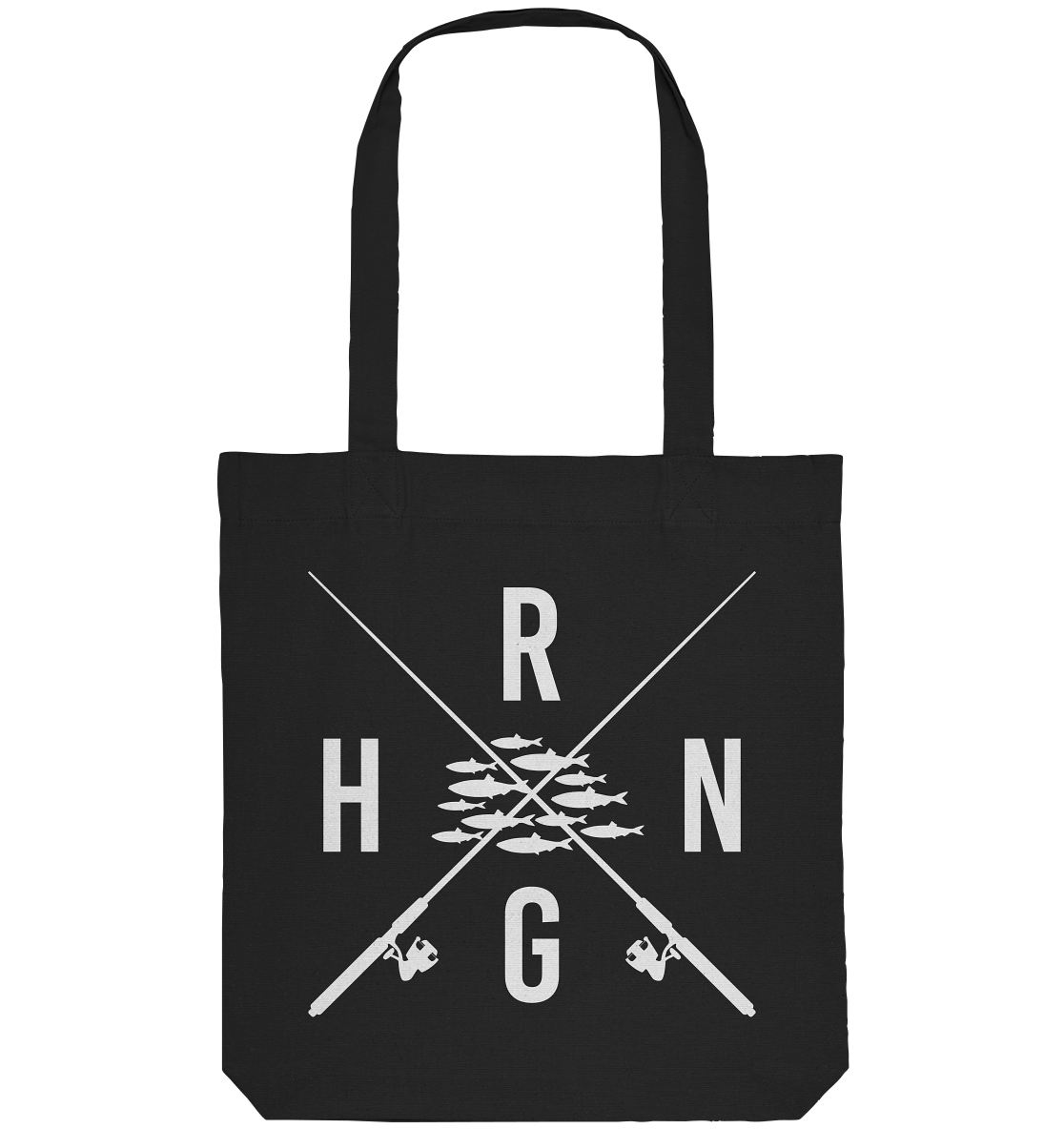 Hering Schwarm gekreuzte Ruten - Organic Tote-Bag