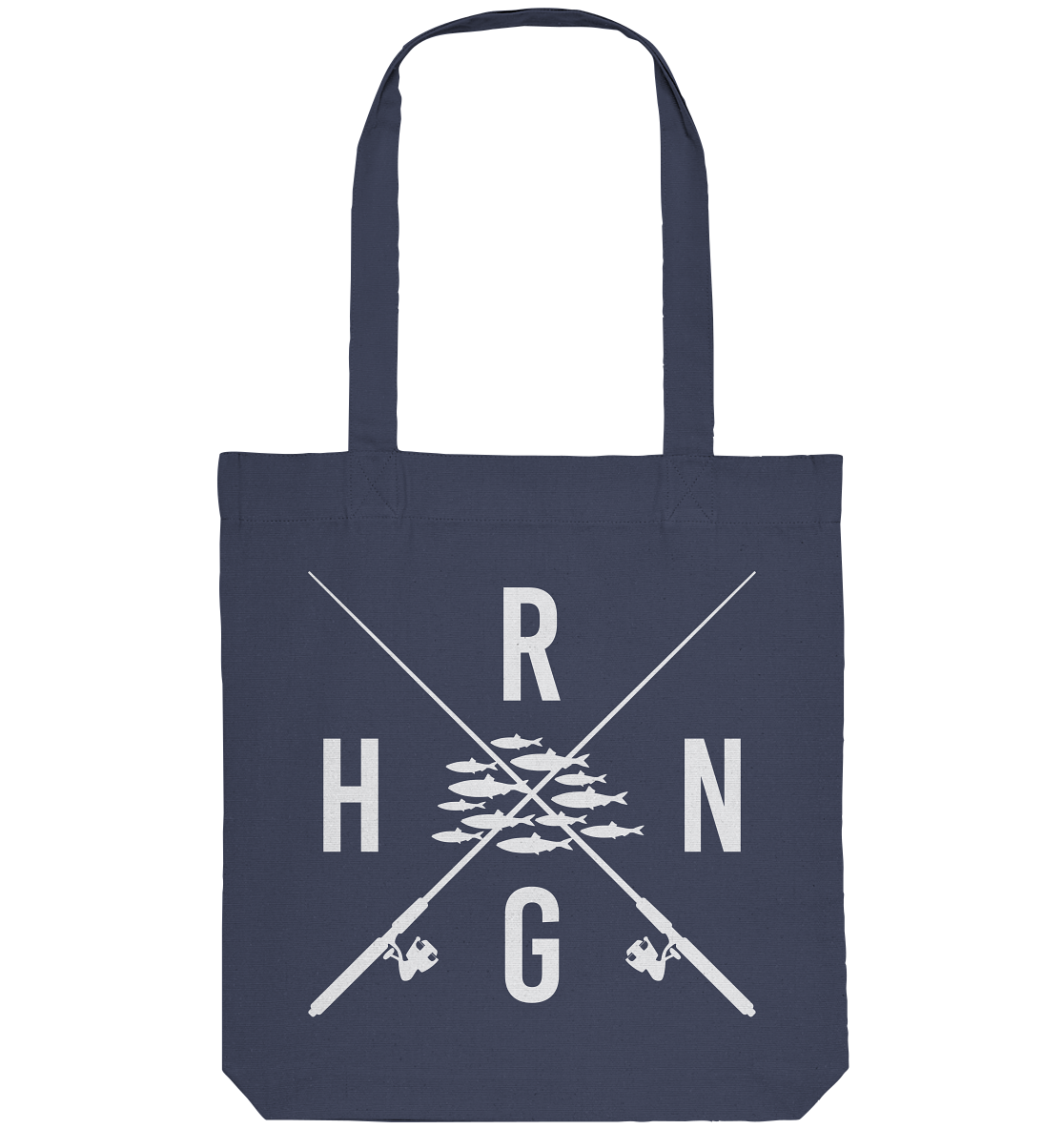 Hering Schwarm gekreuzte Ruten - Organic Tote-Bag