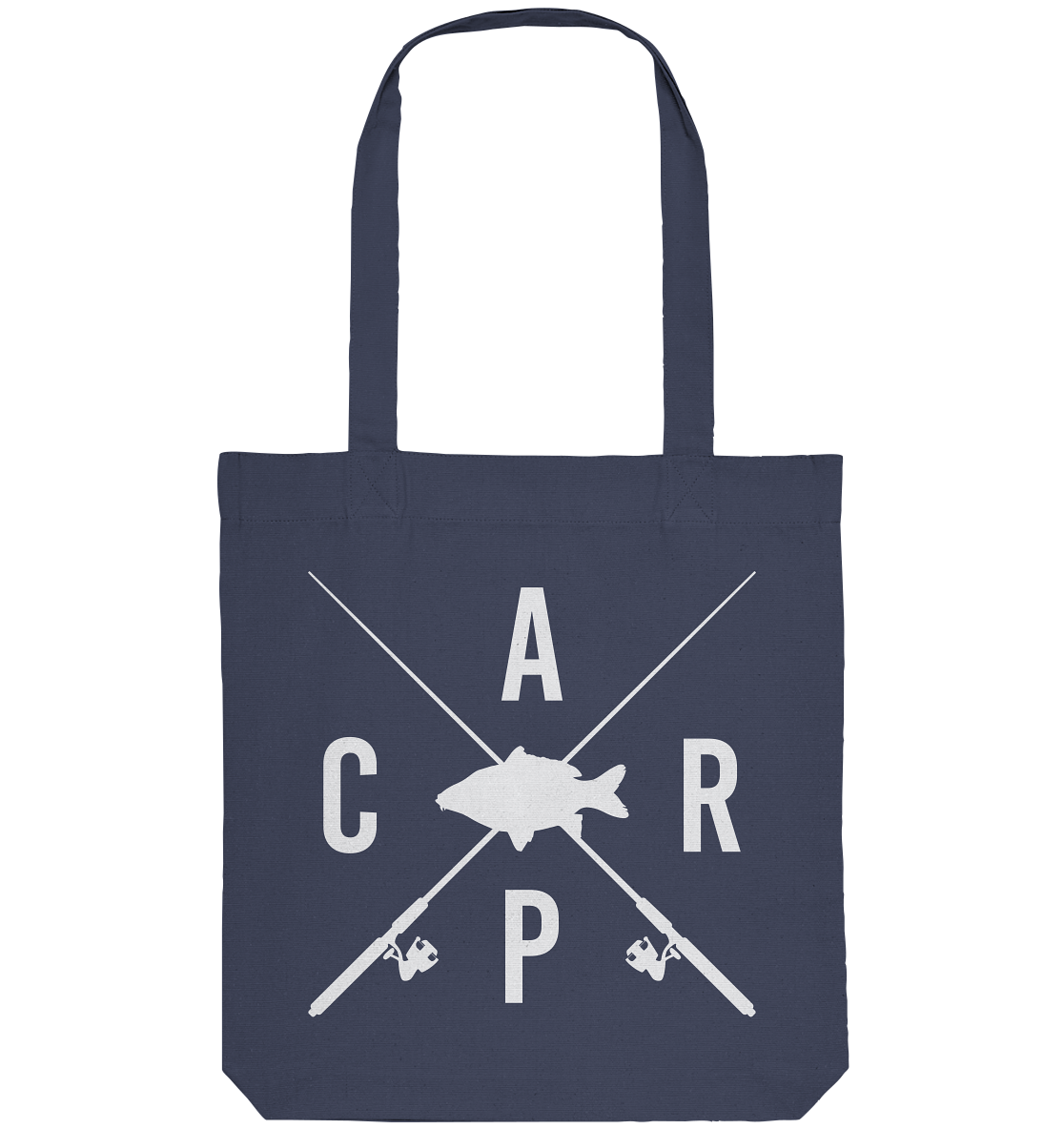 Carp gekreuzte Ruten - Organic Tote-Bag