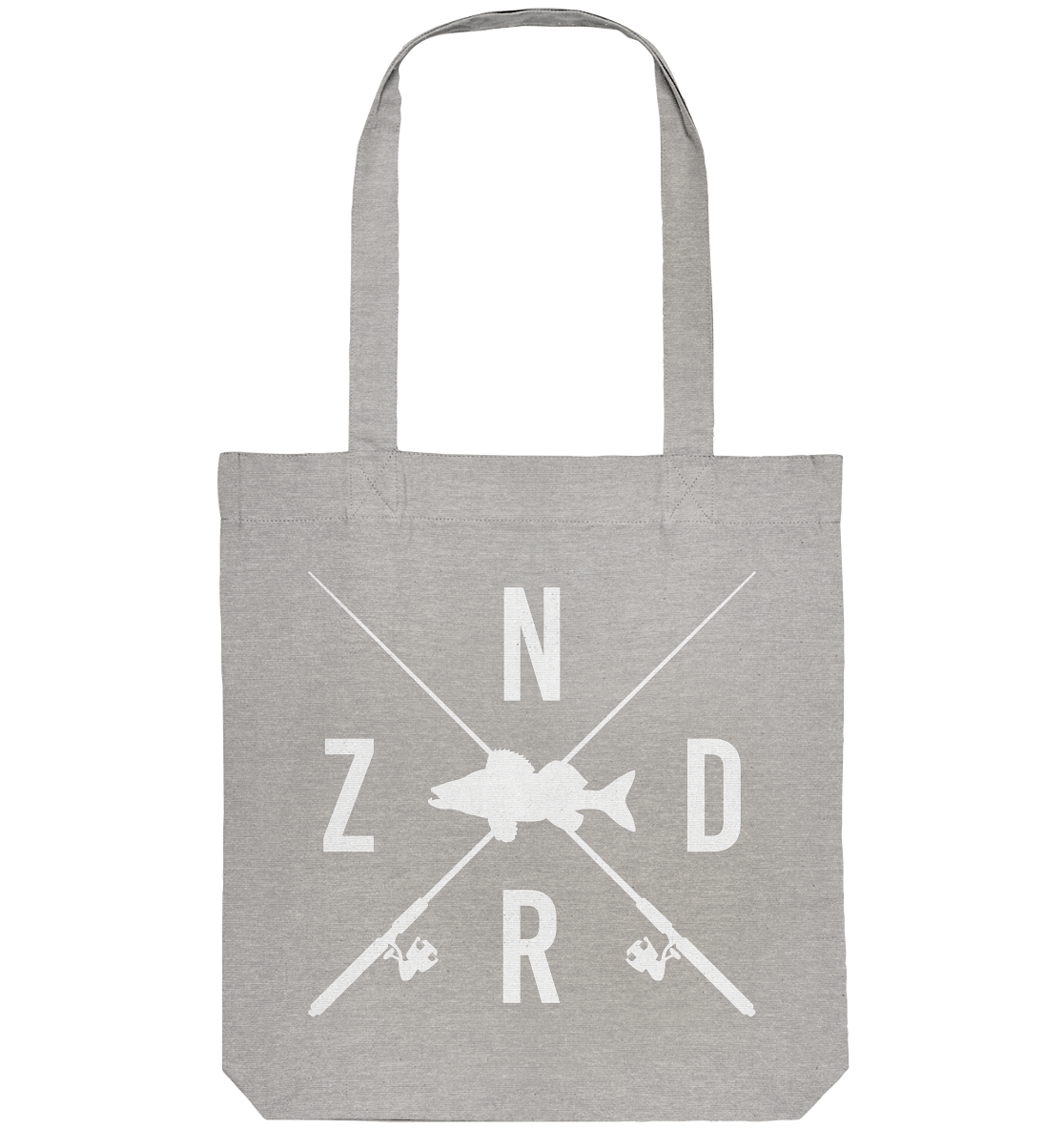 Zander gekreuzte Ruten - Organic Tote-Bag
