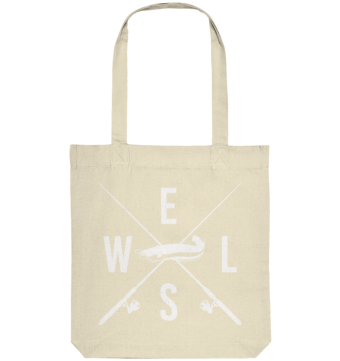 Wels gekreuzte Ruten - Organic Tote-Bag