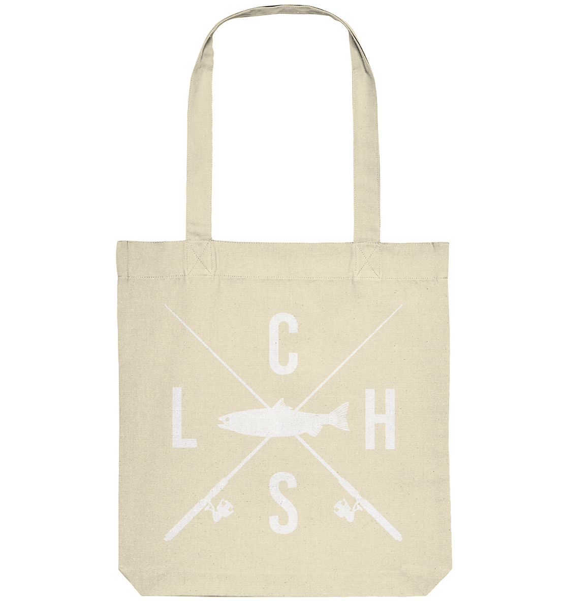 Lachs gekreuzte Ruten - Organic Tote-Bag