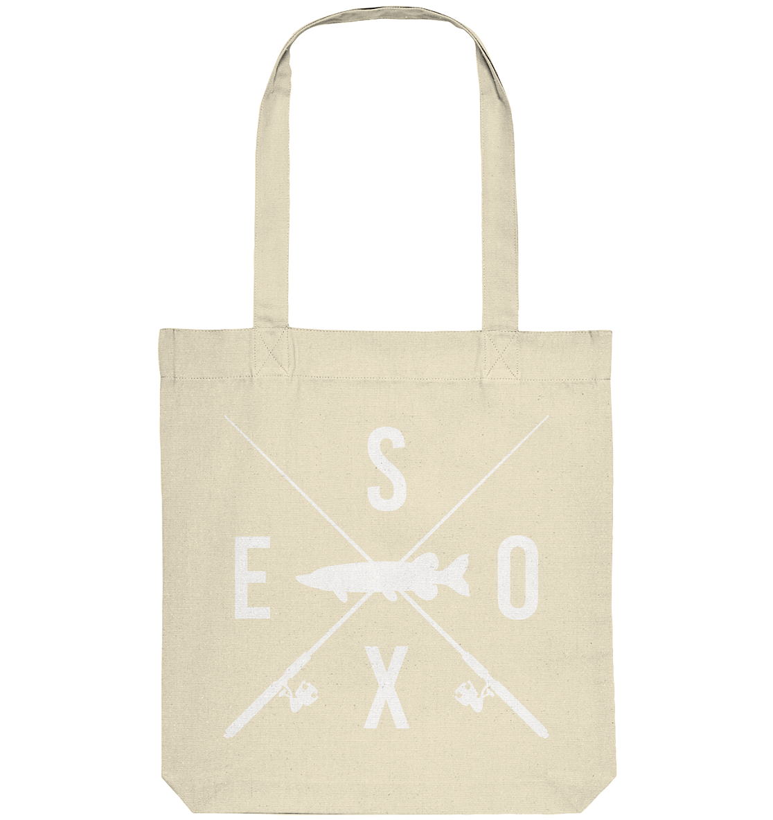 Esox gekreuzte Ruten - Organic Tote-Bag