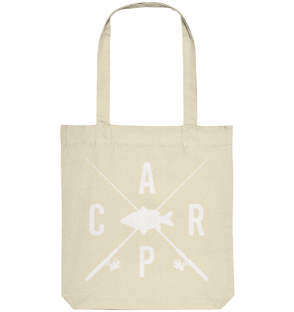Carp gekreuzte Ruten - Organic Tote-Bag