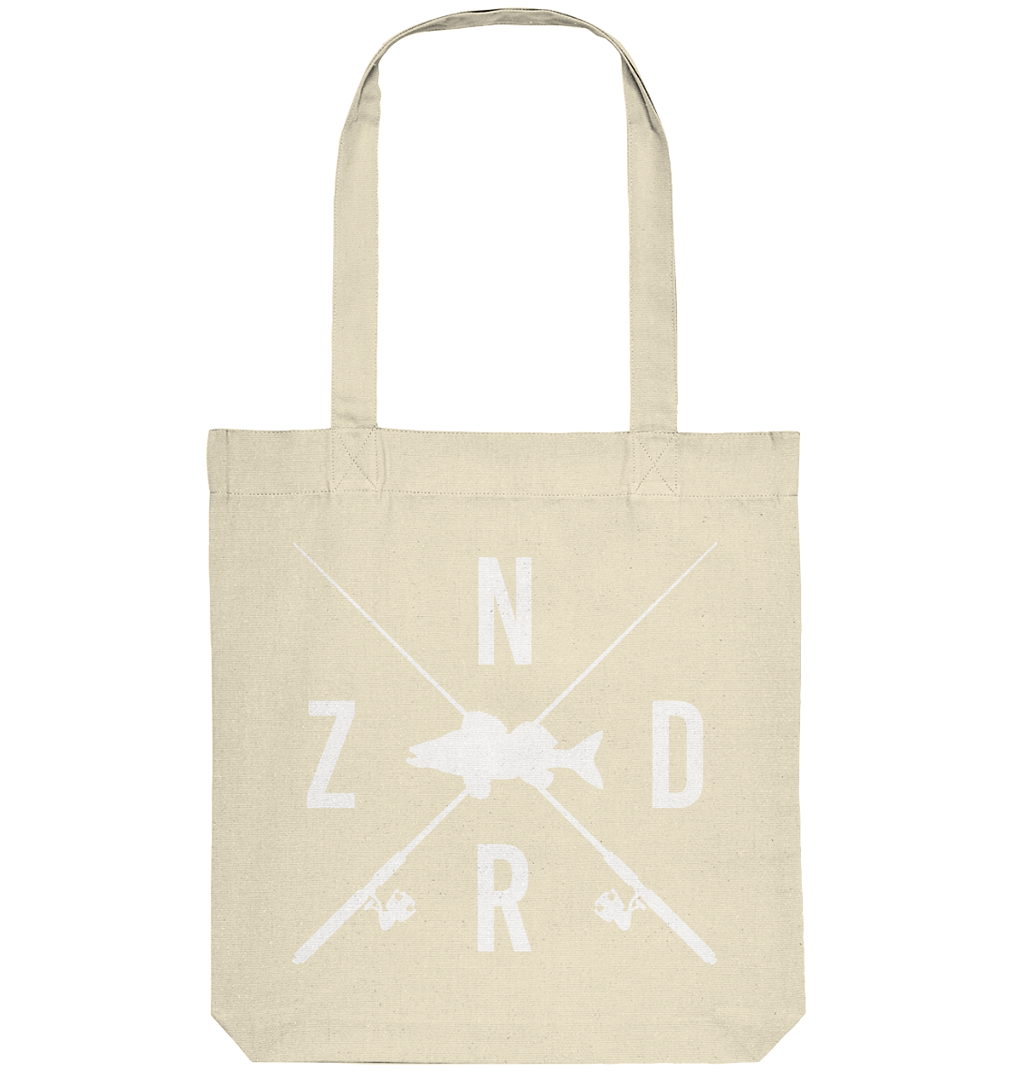Zander gekreuzte Ruten - Organic Tote-Bag