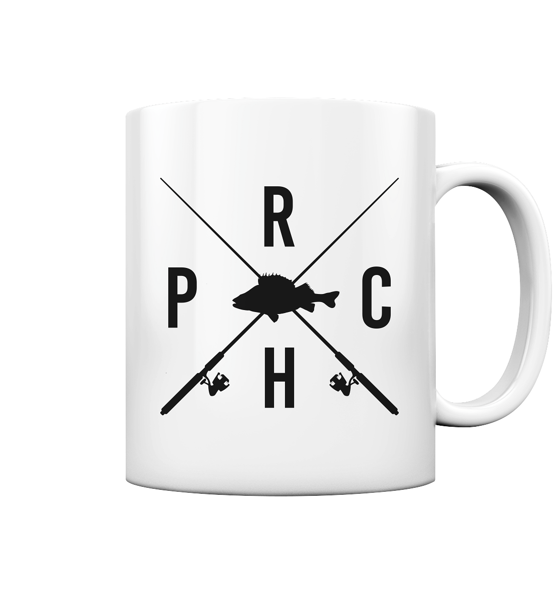 Perch gekreuzte Ruten - Tasse glänzend