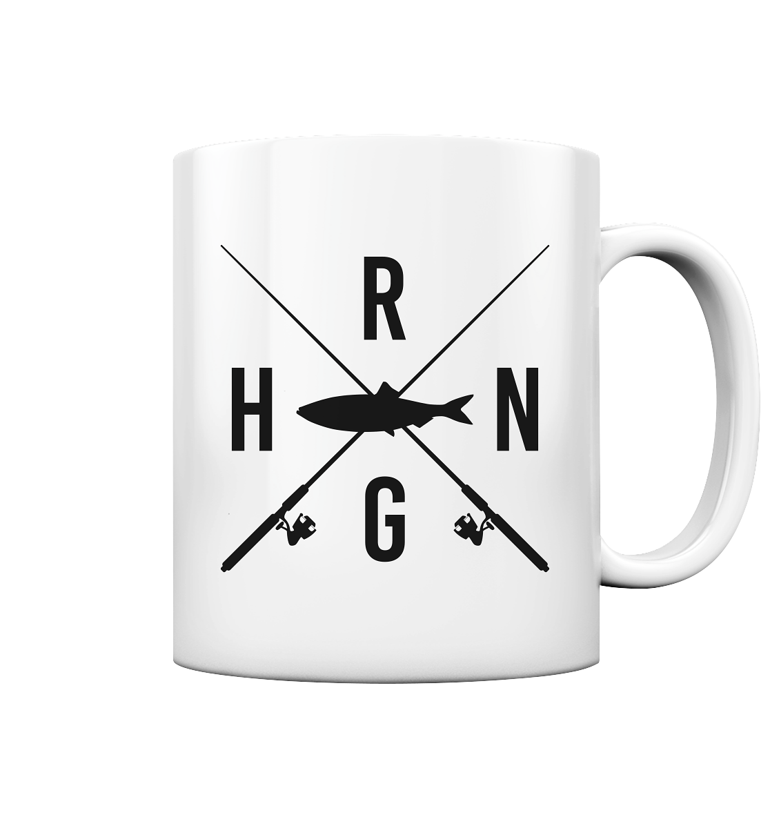Hering gekreuzte Ruten - Tasse glossy