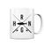 Hering gekreuzte Ruten - Tasse glossy