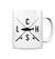Lachs gekreuzte Ruten - Tasse glossy